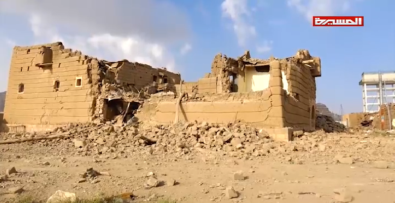 استهداف طيران العدوان المتعمد للآثار والمعالم التاريخية بمحافظة صعدة 07-10-2018