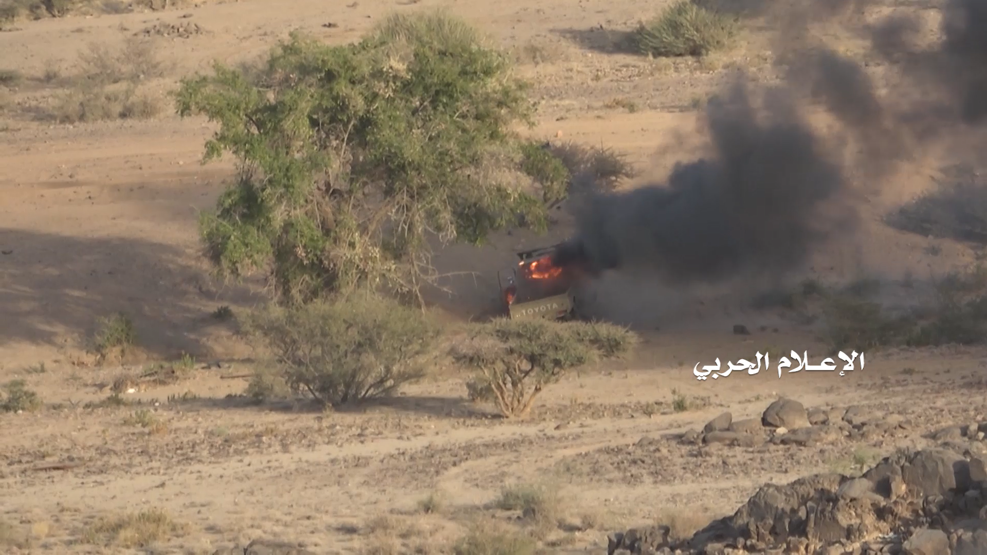 نجران – احراق 3 آليات خلفها الجيش السعودي ورائهم اثناء محاولته الزحف على الصوح