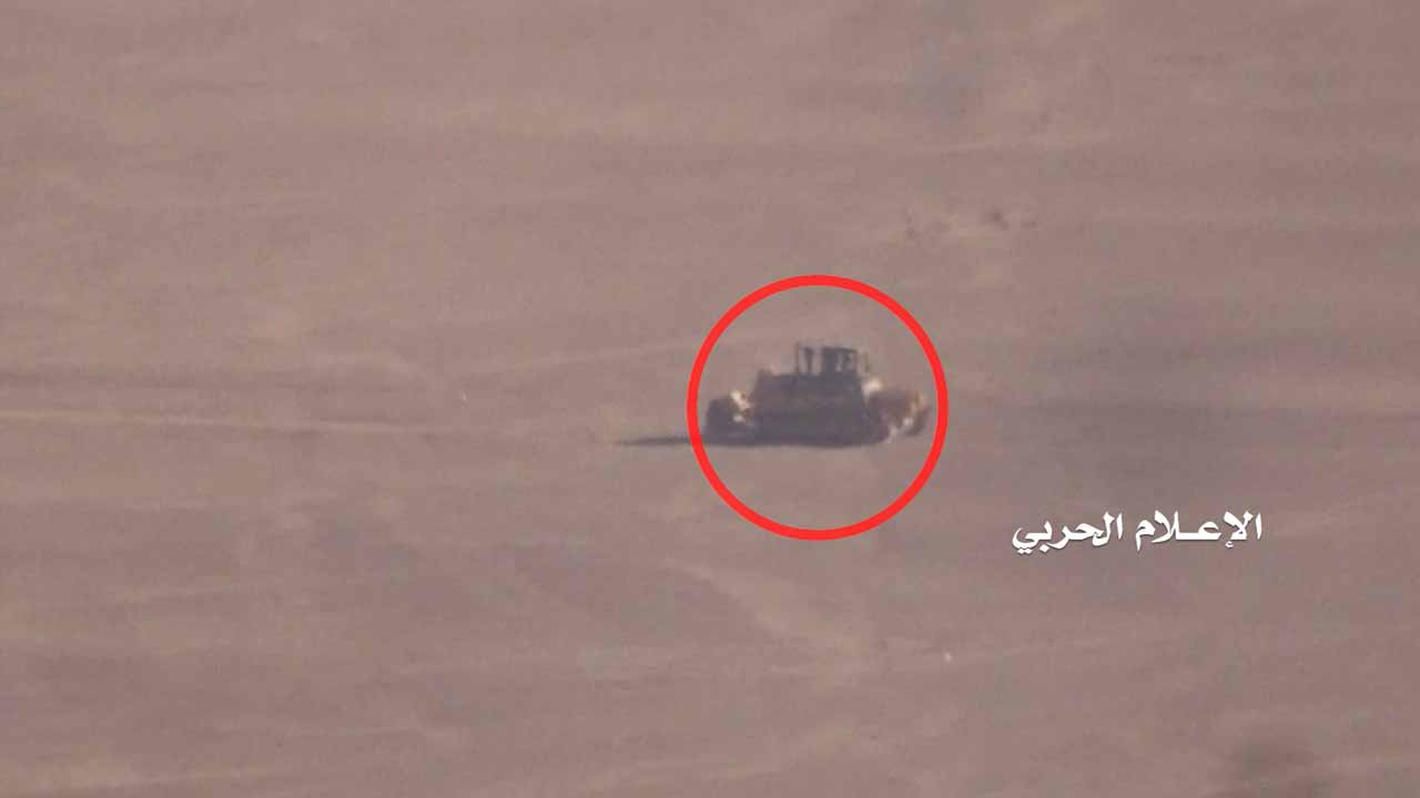نجران – وحدة ضد الدروع تدمر جرافة عسكرية تابعة للجيش السعودي في موقع الطلعة