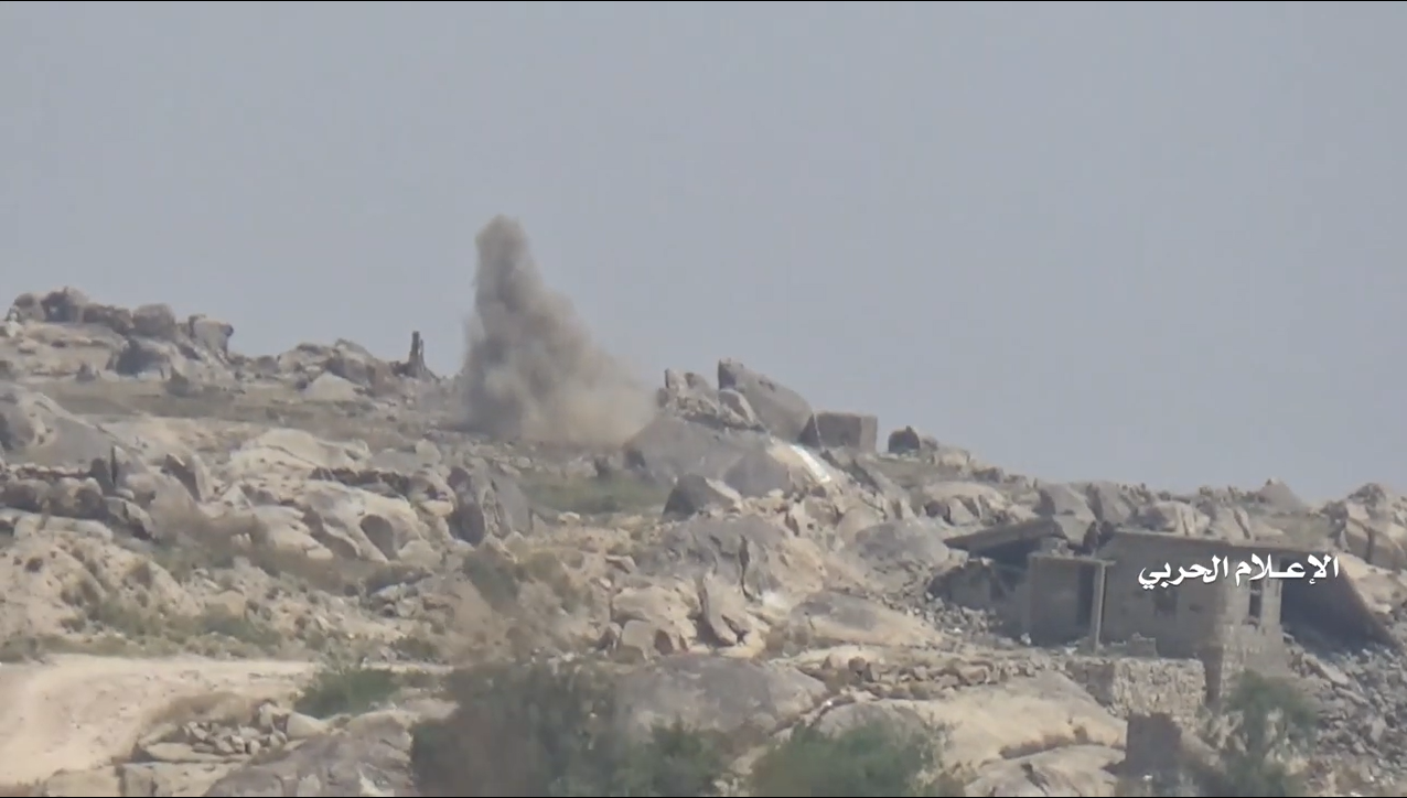 جيزان – استهدافات مدفعية لمواقع المرتزقة قبالة جبل قيس