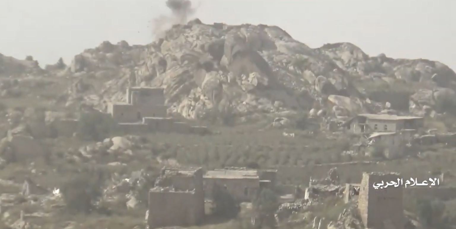جيزان – استهدافات مدفعية لمواقع وتحصينات مرتزقة الجيش السعودي قبالة جبل قيس